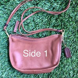 Vintage Coach British Tan Crossbody Bag